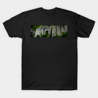 Ecuador Waterfall Rainforest Mountain Landscape Panorama T-Shirt